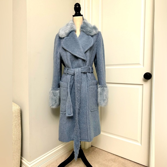 kate spade Jackets & Blazers - Kate Spade Tie Waist Coat - Raindrop